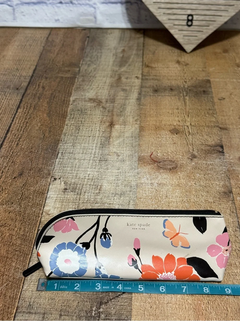 Kate Spade Floral Garden Pencil Case Pre owned condition  Very minimal signs of